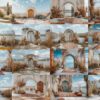 Digital backdrops for photographers, High-resolution digital backdrops, Portrait photography backgrounds, boho backdrops