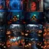halloween digital backgrounds, backdrops, halloween photography