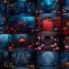 halloween digital backgrounds, backdrops, halloween photography